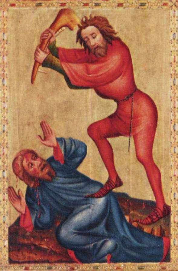 Violence : Caïn et Abel (Meister Bertram von Minden)