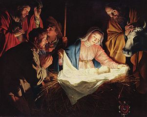 Adoration des bergers, Gerrit van Honthorst (The Yorck Project)